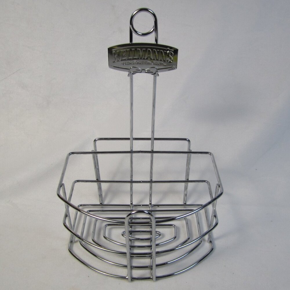 Hellmann's Condiment Restaurant Diner Table Metal Caddy Holder Carrier